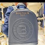 Balmain Paris Leather Backpack