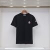 230g Double Yarn Embroidered Tee – Black/White (S–XXL)