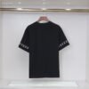 2025 SS Embroidered Logo Tee – 270g Double-Yarn Cotton, Black/White (S–XXL)