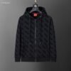 Men’s Autumn & Winter 350g Flocking Sports Sweatshirt – Black, M-3XL
