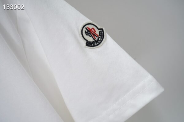 230g Double Yarn Embroidered Tee – Black/White (S–XXL)