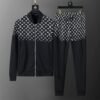 White Gradient Cotton Tracksuit