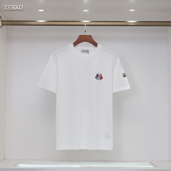 230g Double Yarn Embroidered Tee – Black/White (S–XXL)