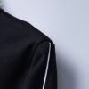 Autumn/Winter Stand-Up Collar Sports Suit – 380g Cotton, White Side Stripes (M–3XL)