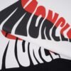 270g Double-Yarn MNCLER Wave Logo Tee – Black/White (S–XXL)