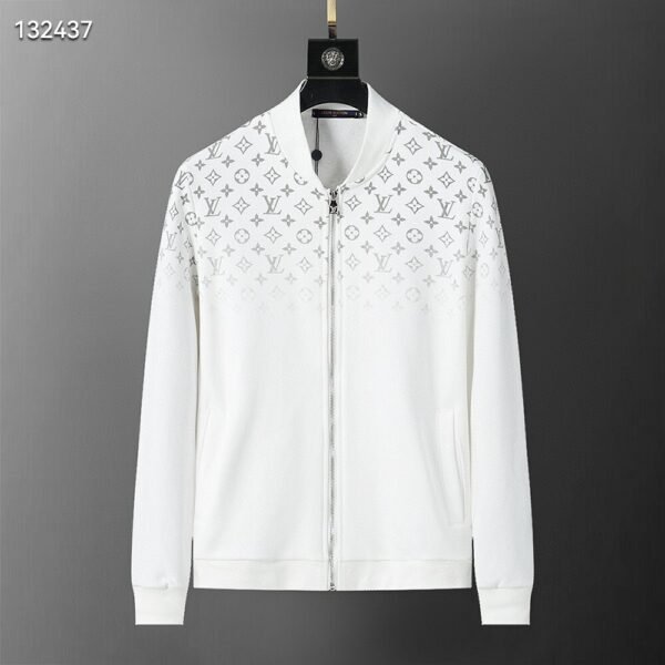 White Gradient Cotton Tracksuit