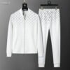 White Gradient Cotton Tracksuit