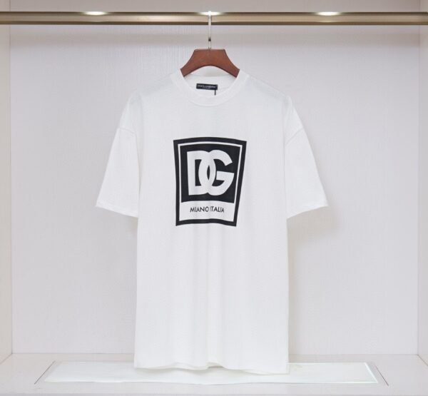 Pure Cotton DG Logo Tee – Front & Back Print (S–XXL)