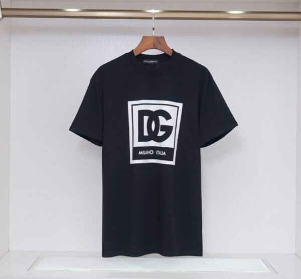 Pure Cotton DG Logo Tee – Front & Back Print (S–XXL)
