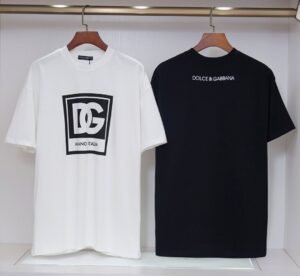 Pure Cotton DG Logo Tee – Front & Back Print (S–XXL)