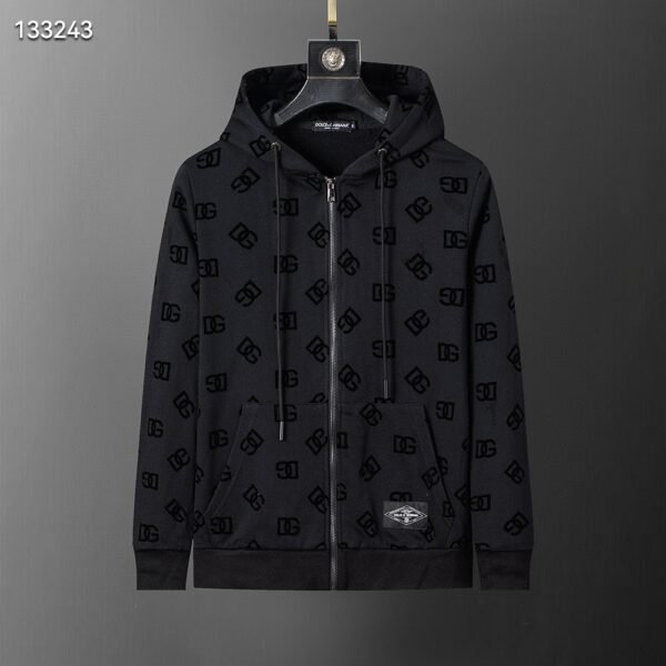 Autumn/Winter 350g Flocked Sports Suit – Black (M–3XL)