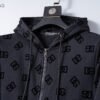 Autumn/Winter 350g Flocked Sports Suit – Black (M–3XL)