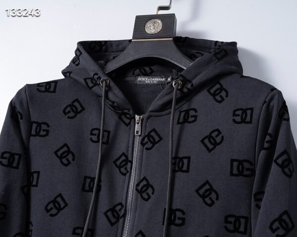 Autumn/Winter 350g Flocked Sports Suit – Black (M–3XL)