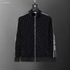 Autumn/Winter 350g Sports Sweatsuit – Flocked Print, Black (M–3XL)