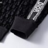 Autumn/Winter 350g Sports Sweatsuit – Flocked Print, Black (M–3XL)