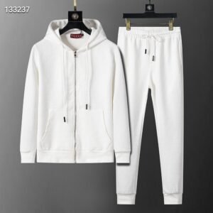 Autumn/Winter GG Jacquard Sports Suit – White (M–3XL)