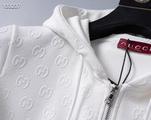 Autumn/Winter GG Jacquard Sports Suit – White (M–3XL)