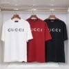 2025 Classic Logo Unisex Tee – Fine Cotton, Black/White/Red (S–XXL)