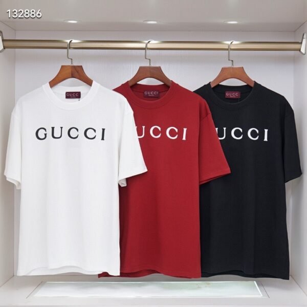 2025 Classic Logo Unisex Tee – Fine Cotton, Black/White/Red (S–XXL)